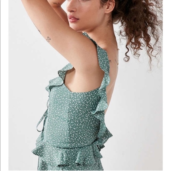 Flynn Skye Mimi Ruffle Mini Dress Polka Dot Print - Picture 3 of 8